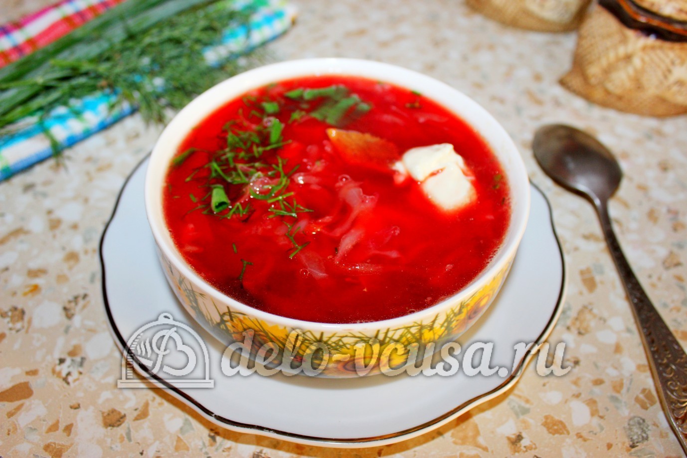 Шаг 16 приготовления Борщ со свининой