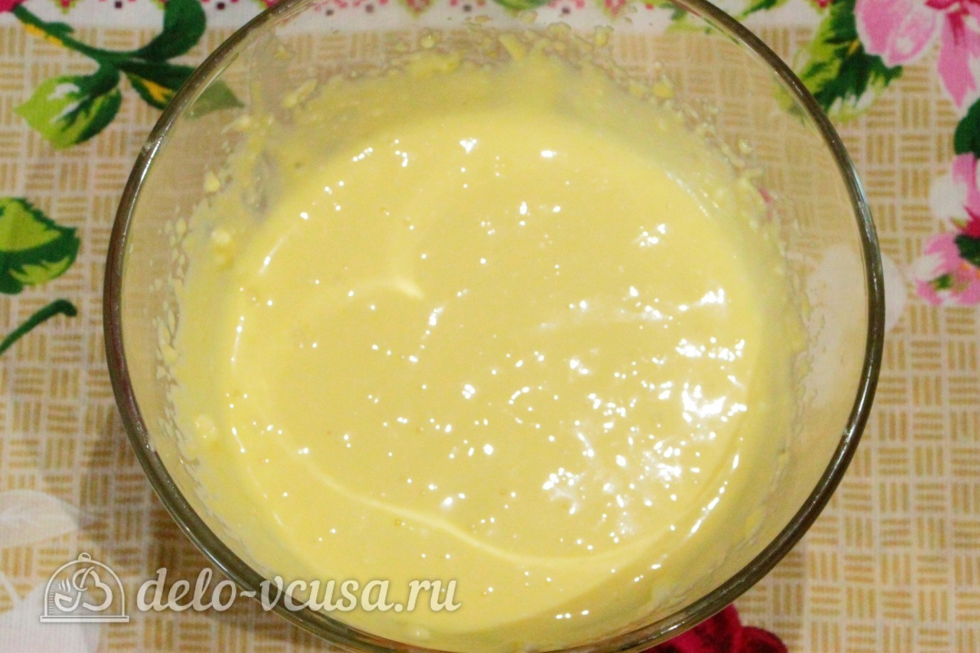 Шаг 11 приготовления Брауни с творогом и вишней