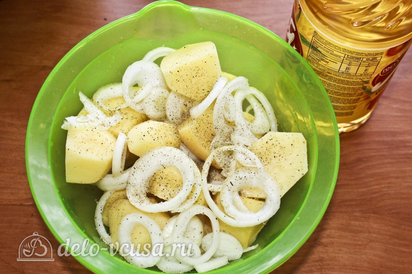 Шаг 8 приготовления Куриные крылышки с картошкой
