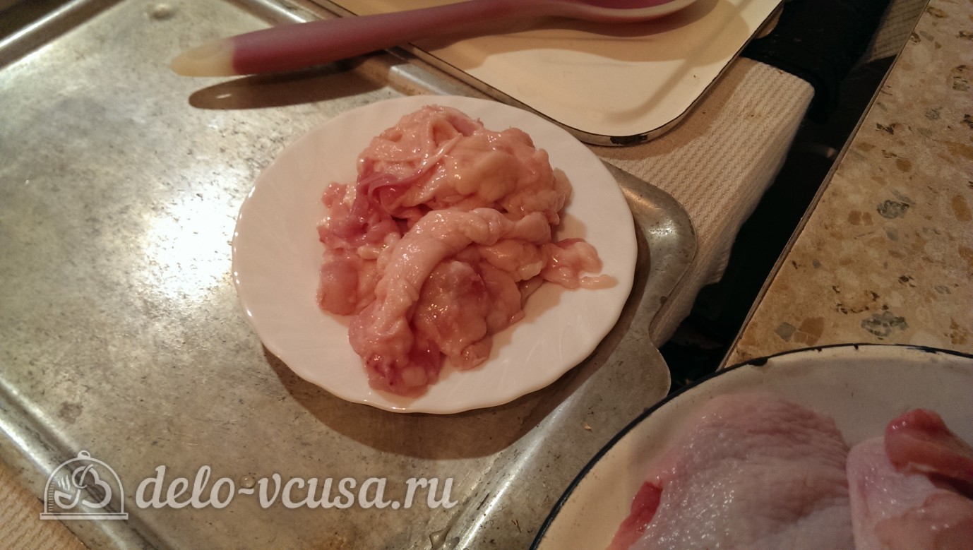 Шаг 4 приготовления Бигус с курицей