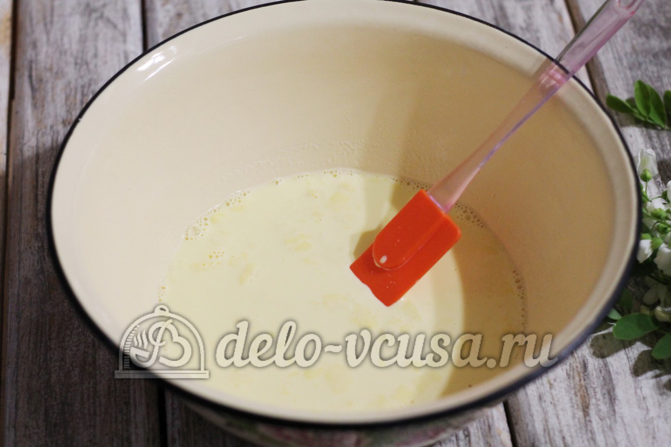 Шаг 1 приготовления Творожное мороженое с клубникой