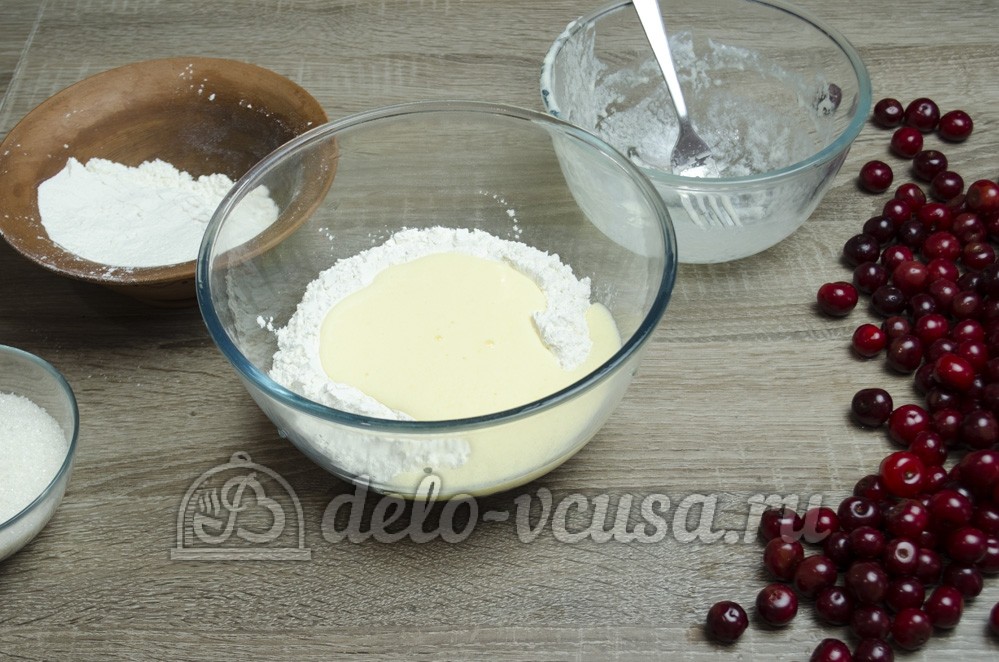Шаг 3 приготовления Вареники с вишней