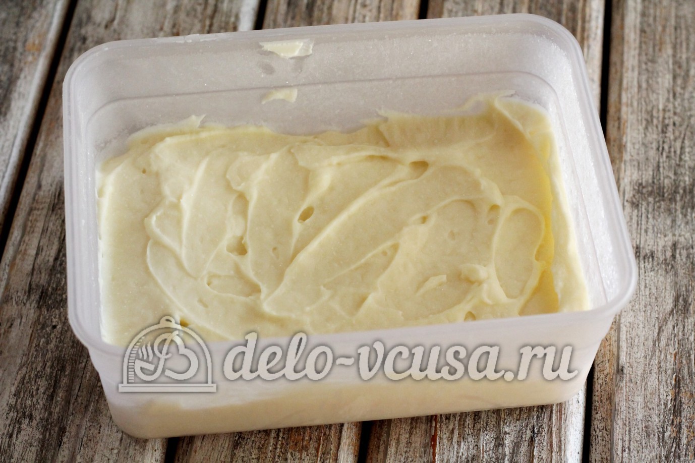 Шаг 5 приготовления Творожное мороженое