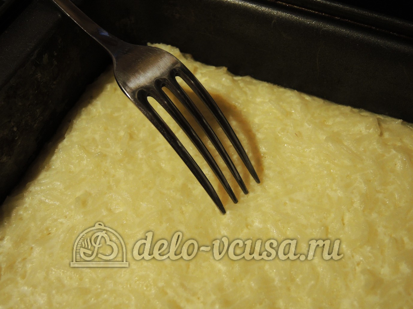 Шаг 13 приготовления Кюкю (омлет с зеленью)