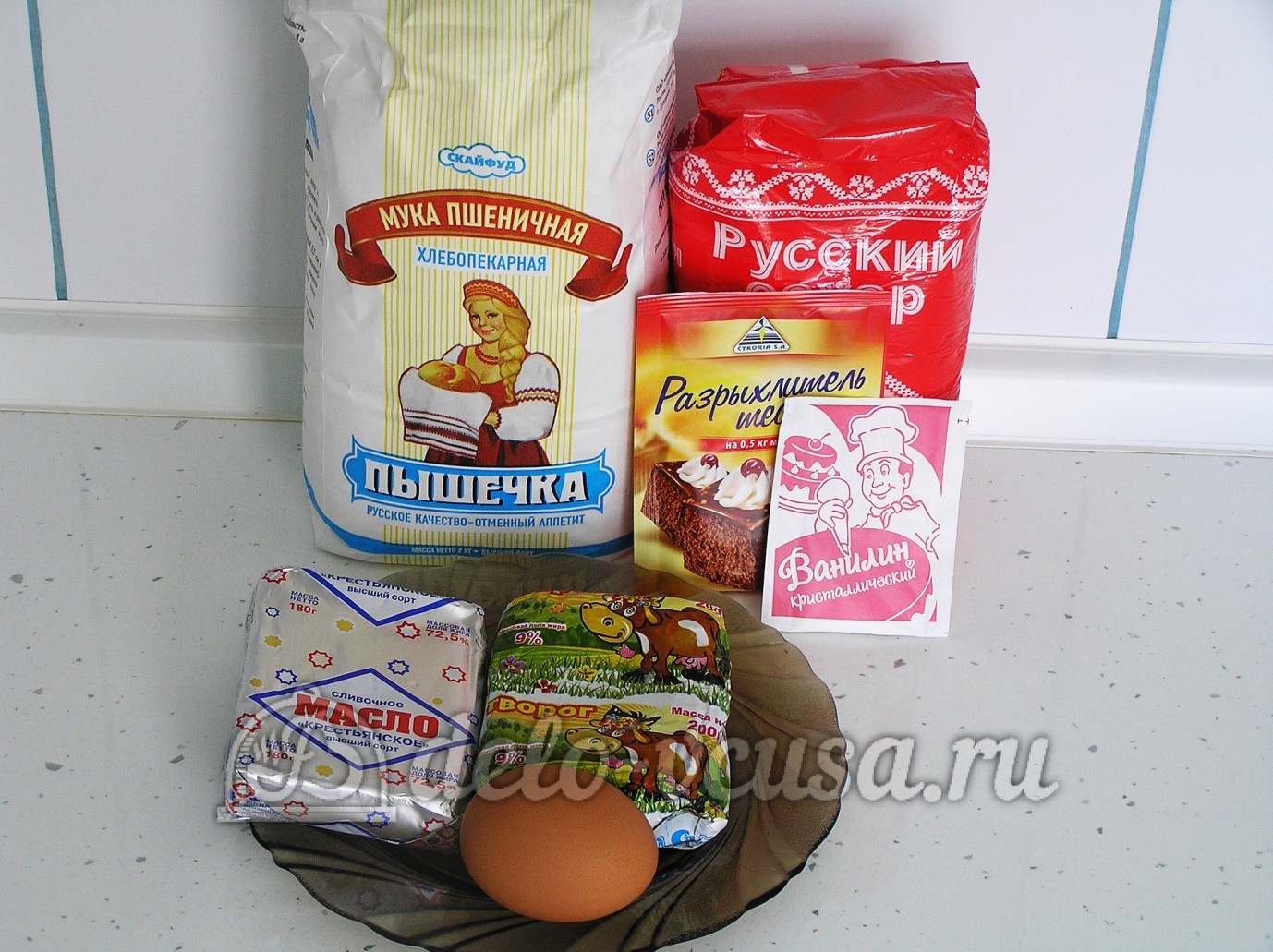 Ингредиенты Творожное печенье Фото ингредиенты Творожное печенье