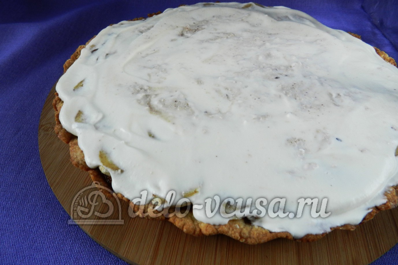 Шаг 18 приготовления Банановый пирог