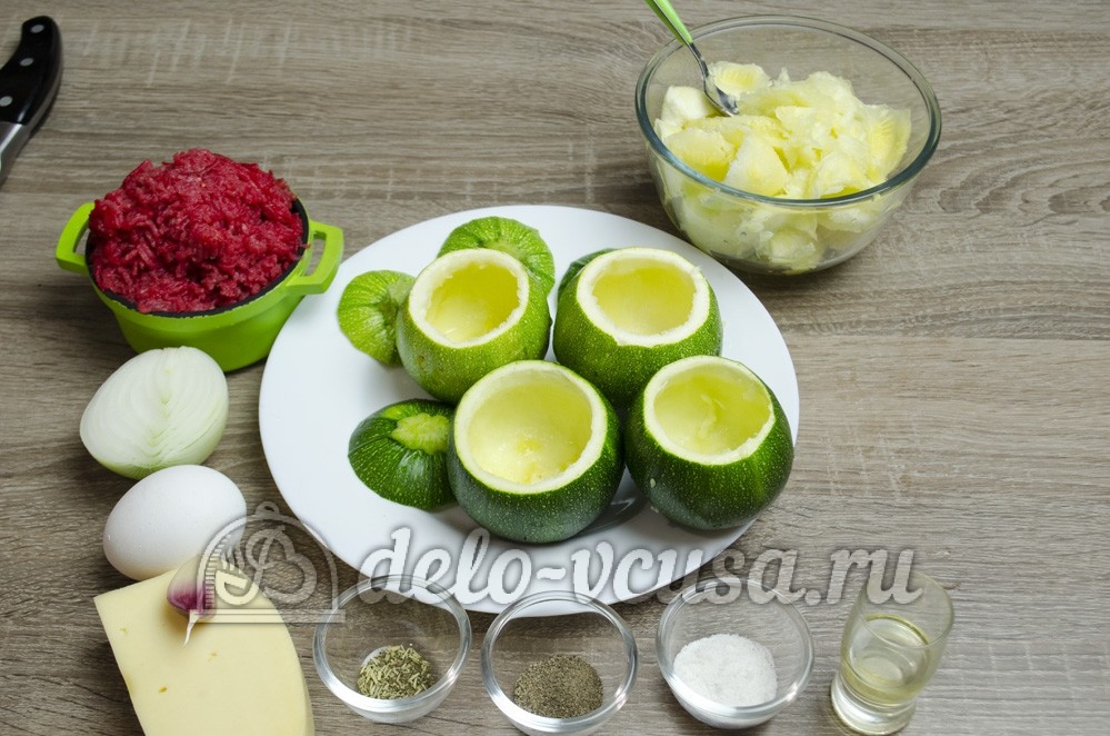 Шаг 2 приготовления Фаршированные кабачки