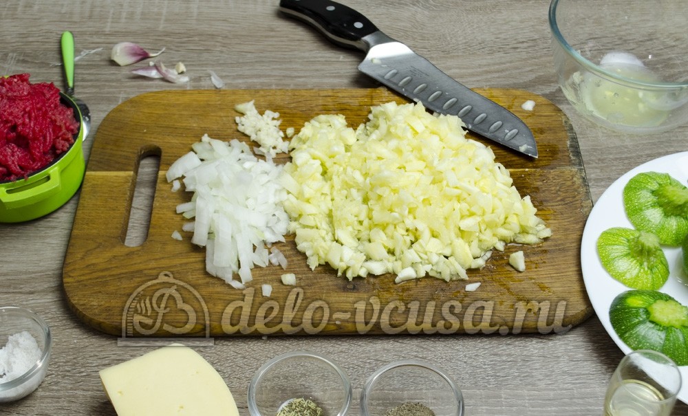 Шаг 4 приготовления Фаршированные кабачки