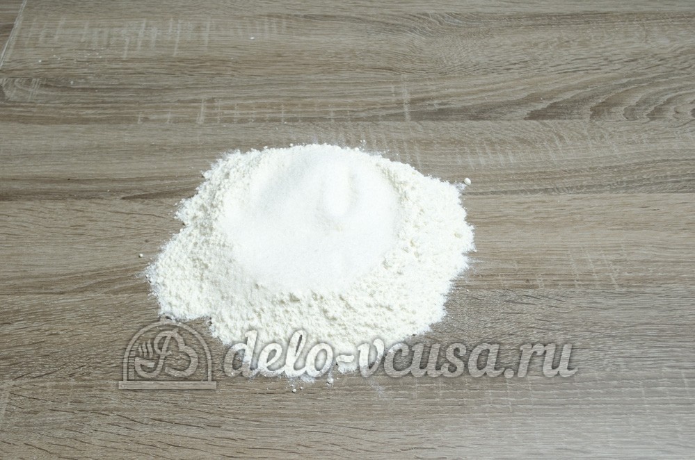 Шаг 1 приготовления Песочный пирог с черникой