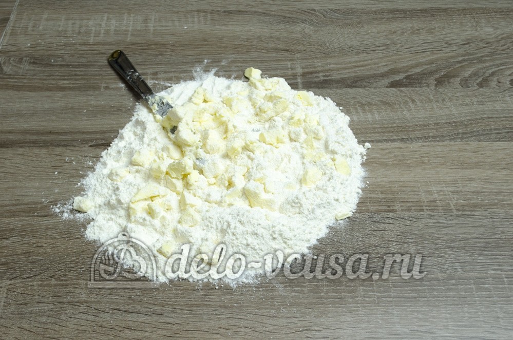 Шаг 3 приготовления Песочный пирог с черникой