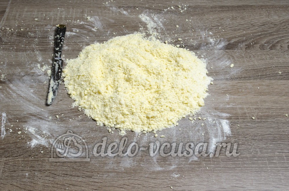 Шаг 4 приготовления Песочный пирог с черникой