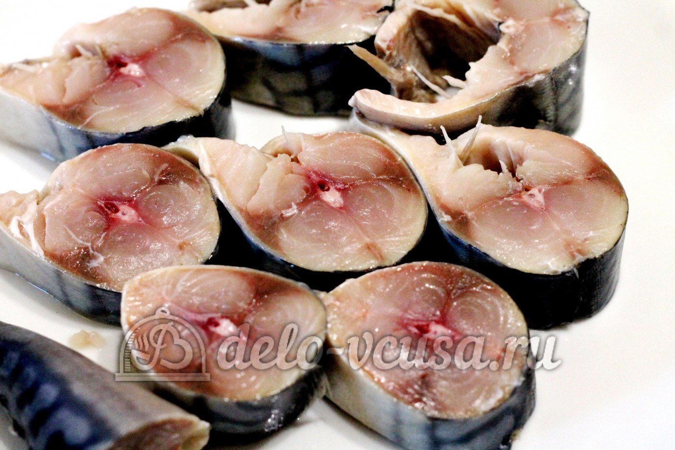 Шаг 6 приготовления Маринованная скумбрия