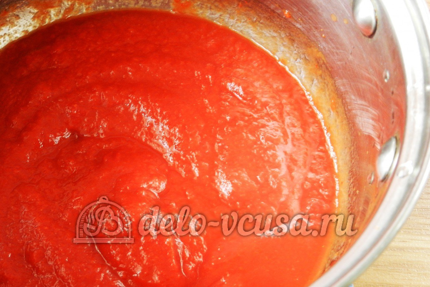Шаг 7 приготовления Макароны с томатным соусом и маслинами
