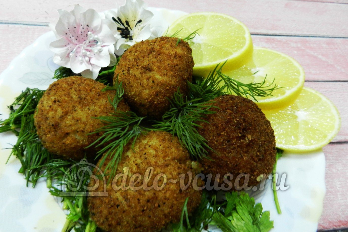 Шаг 11 приготовления Рисовые крокеты с сыром и ветчиной