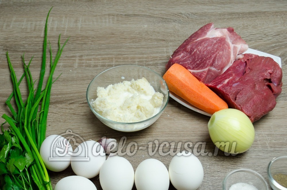 Шаг 1 приготовления Мясной рулет с яйцом