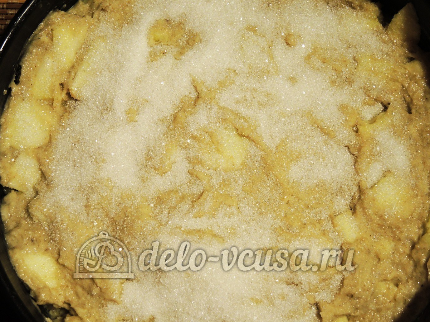 Шаг 11 приготовления Ирландский яблочный пирог с курдом