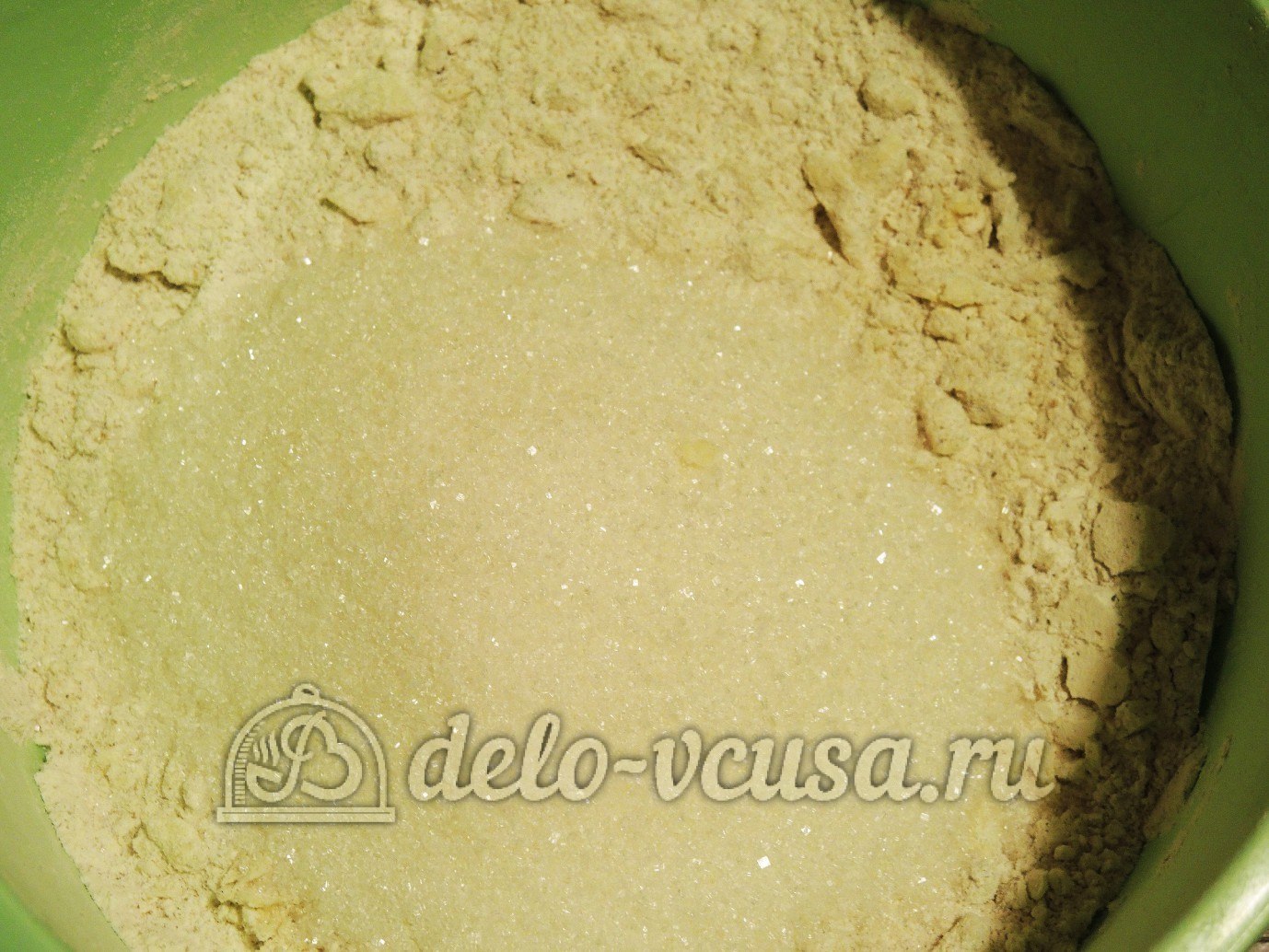 Шаг 5 приготовления Ирландский яблочный пирог с курдом