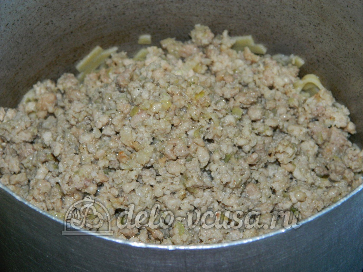 Шаг 6 приготовления Яичная лапша с мясом и овощами