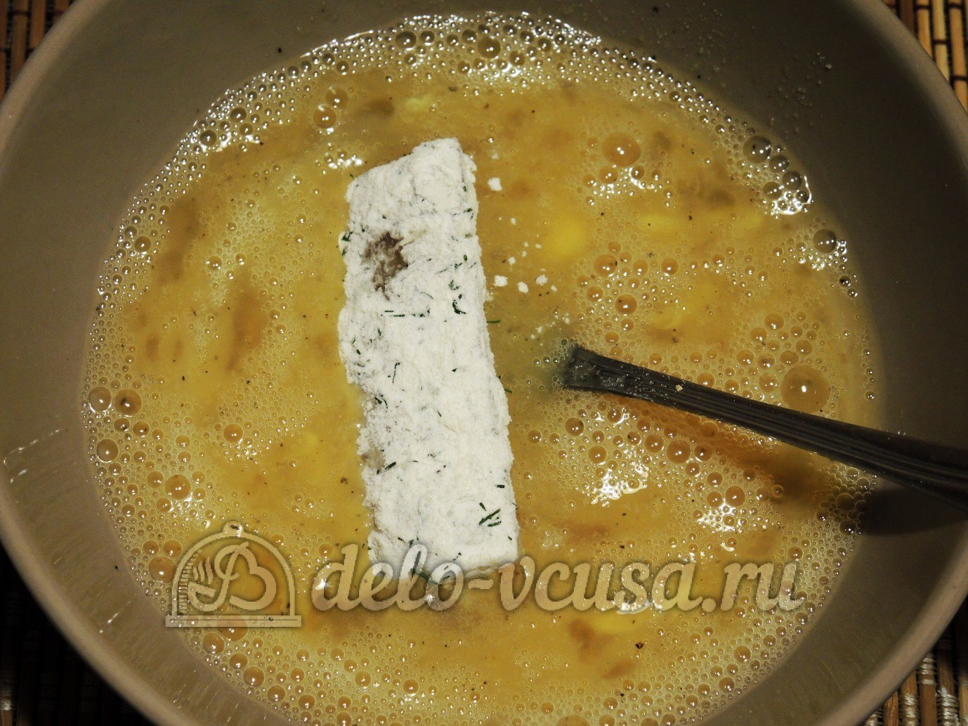 Шаг 8 приготовления Рыбные палочки