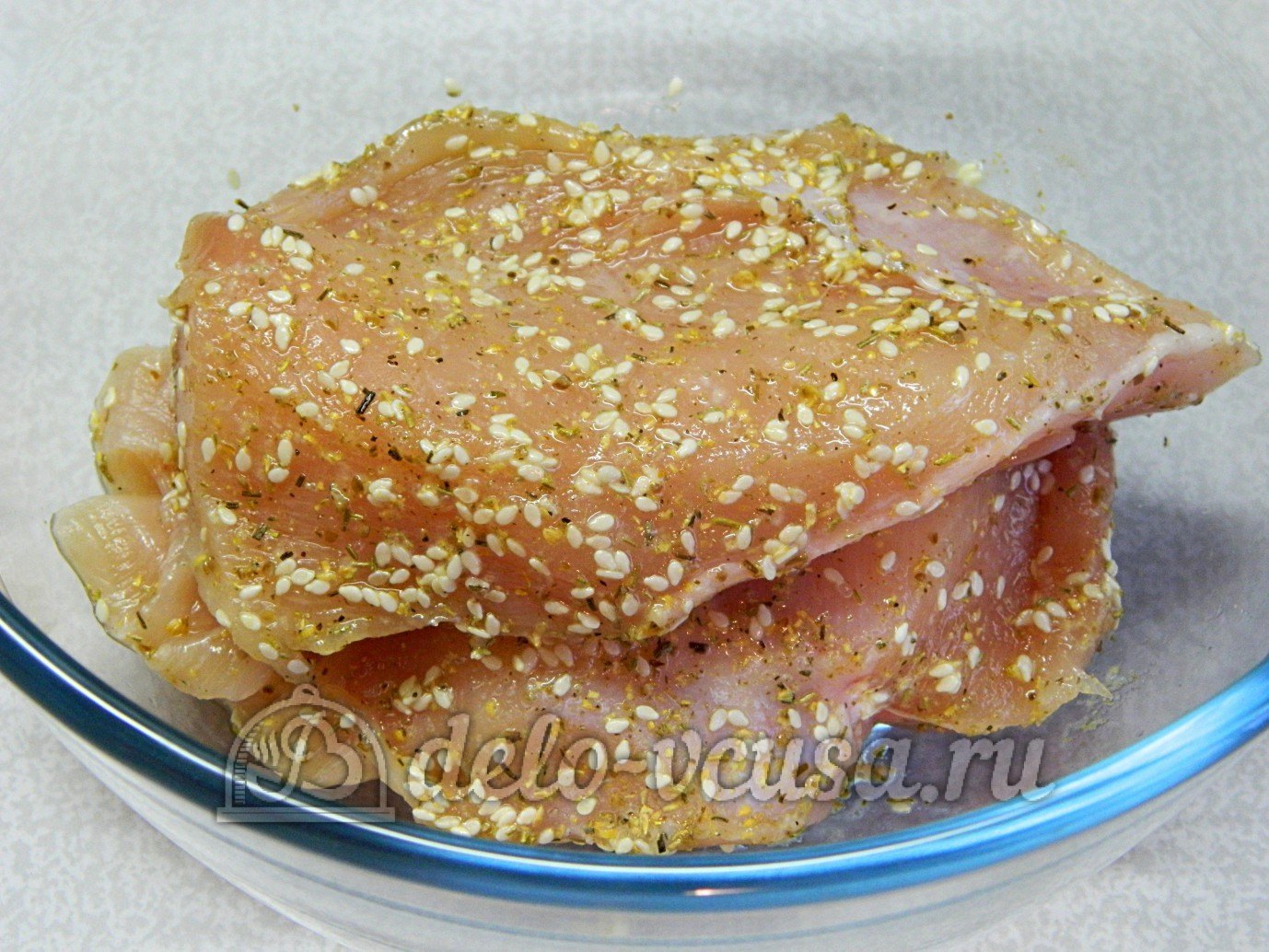 Шаг 9 приготовления Куриный рулет в духовке