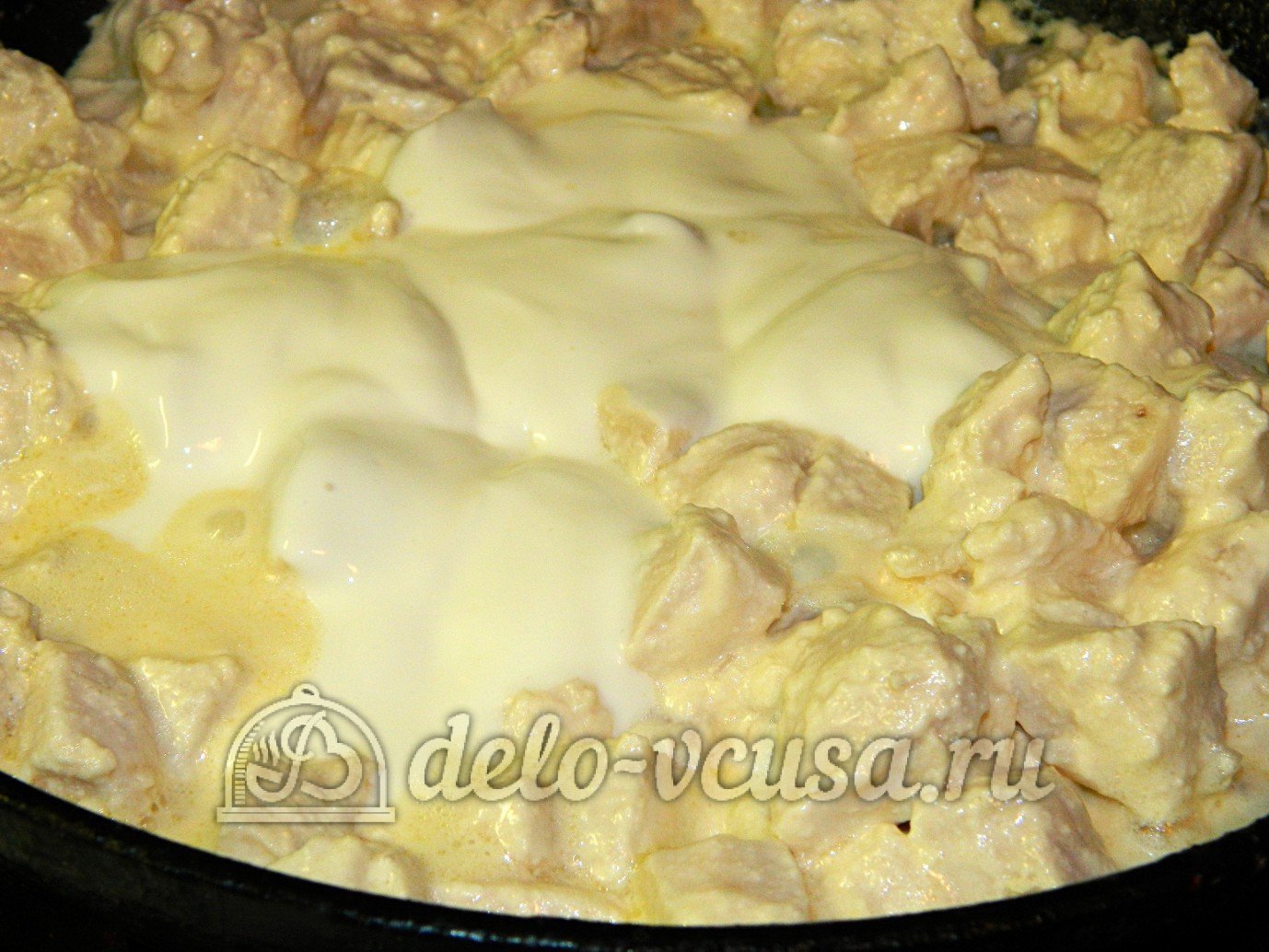 Шаг 6 приготовления Куриное филе в майонезе