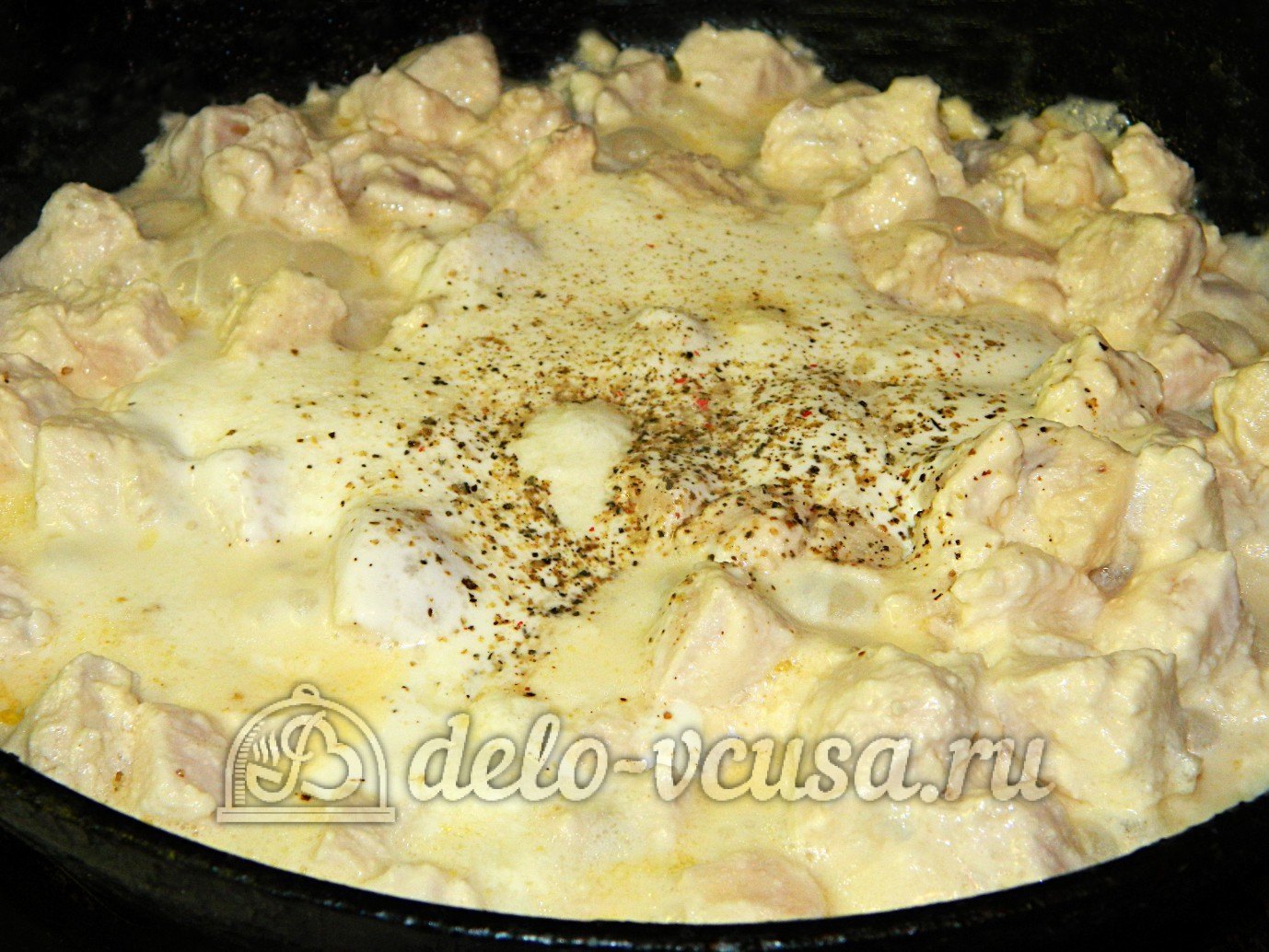 Шаг 7 приготовления Куриное филе в майонезе
