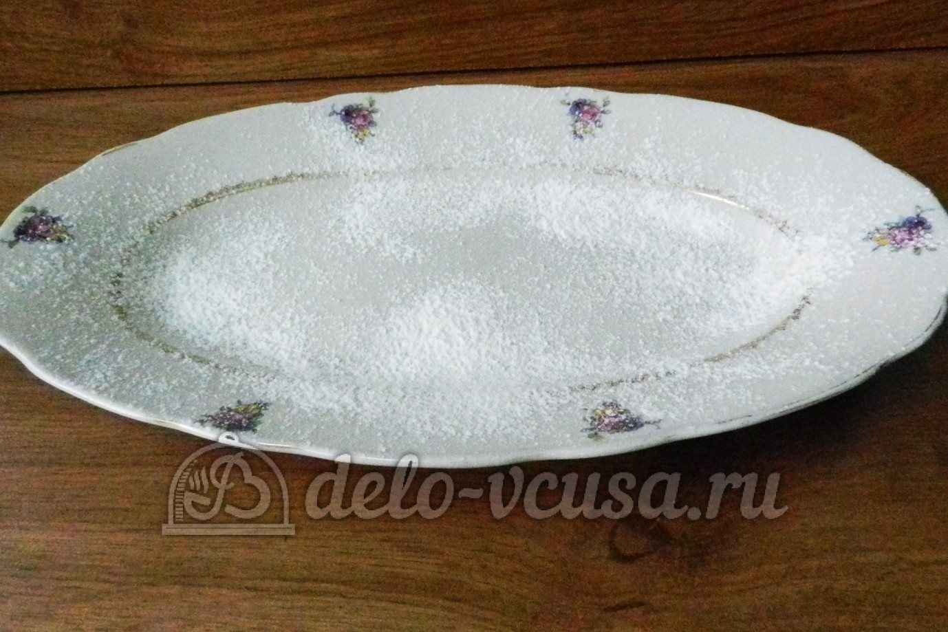 Шаг 14 приготовления Рулет с бананом и сгущенкой
