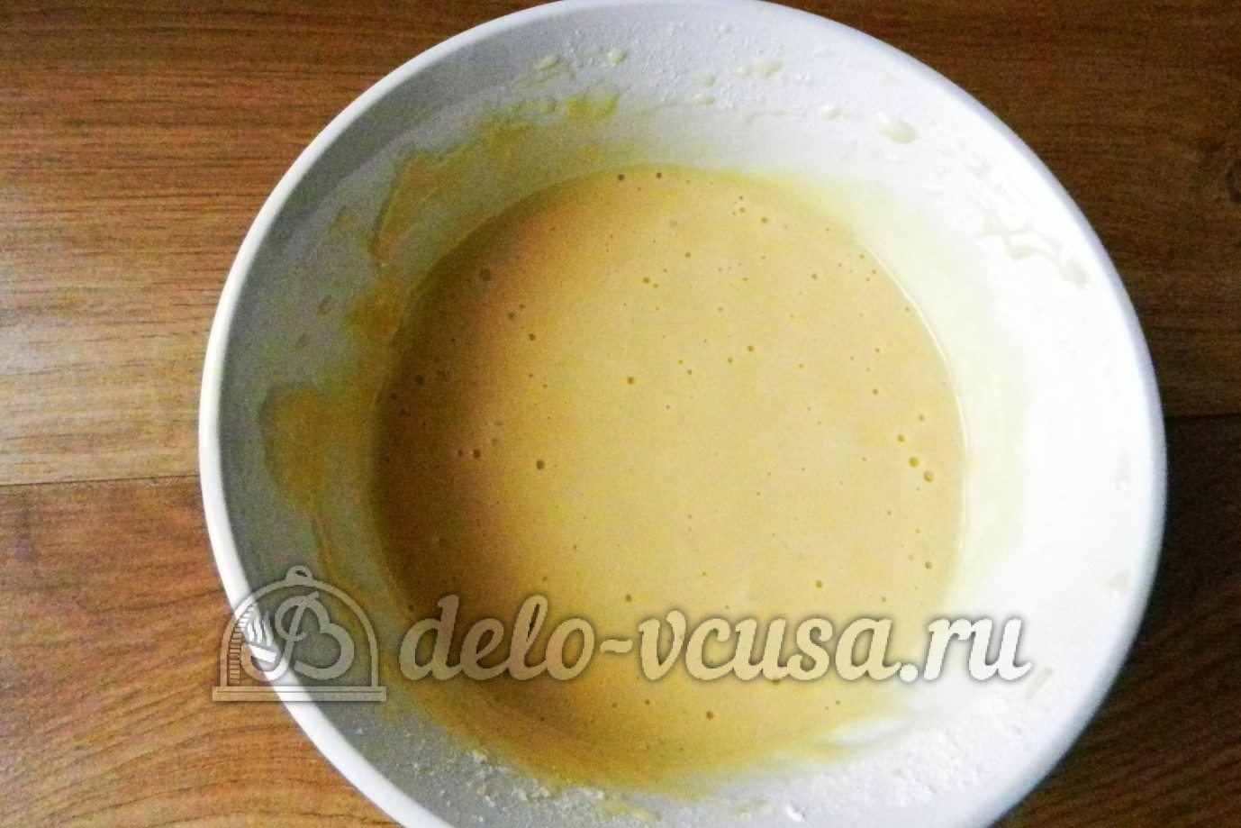 Шаг 7 приготовления Рулет с бананом и сгущенкой