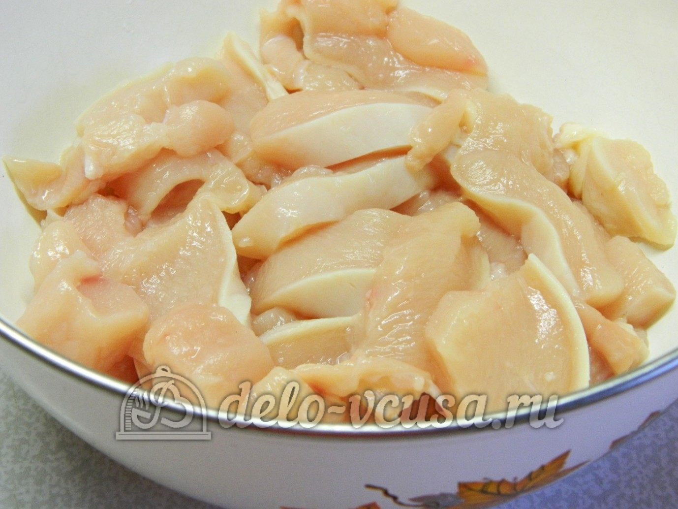 Шаг 2 приготовления Куриные наггетсы