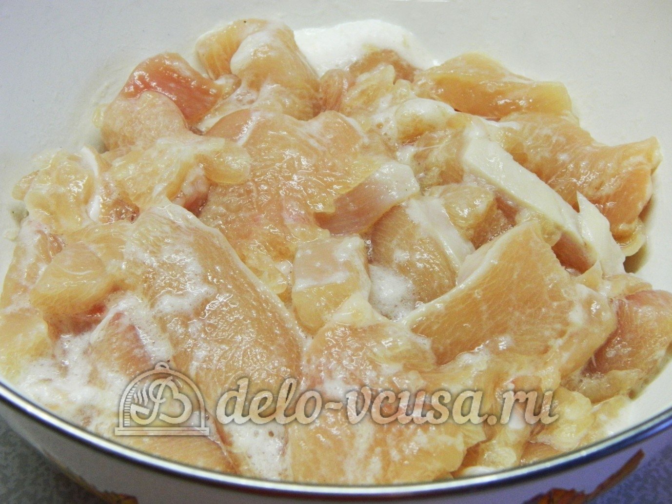 Шаг 5 приготовления Куриные наггетсы