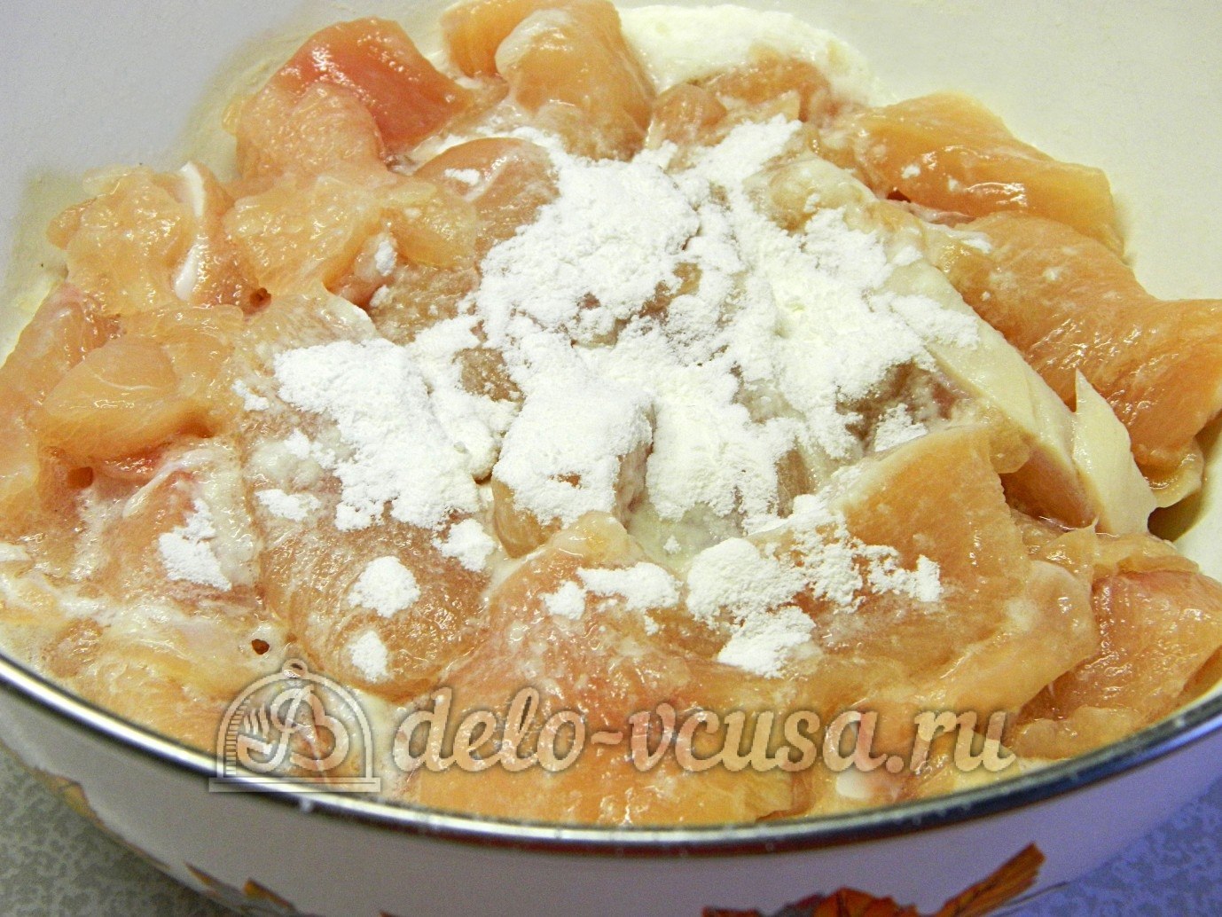 Шаг 6 приготовления Куриные наггетсы