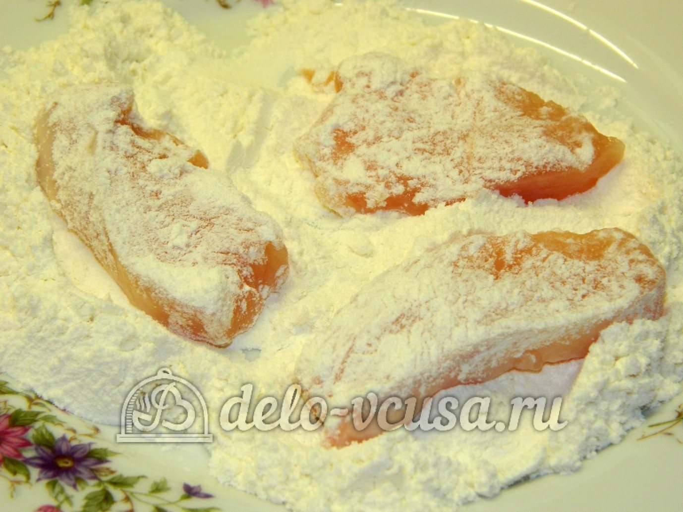 Шаг 7 приготовления Куриные наггетсы