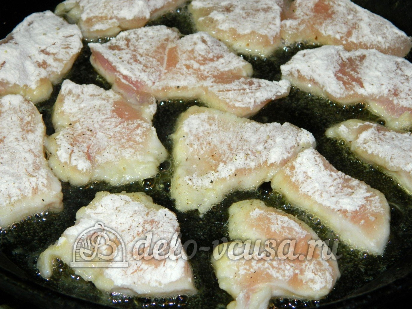 Шаг 8 приготовления Куриные наггетсы
