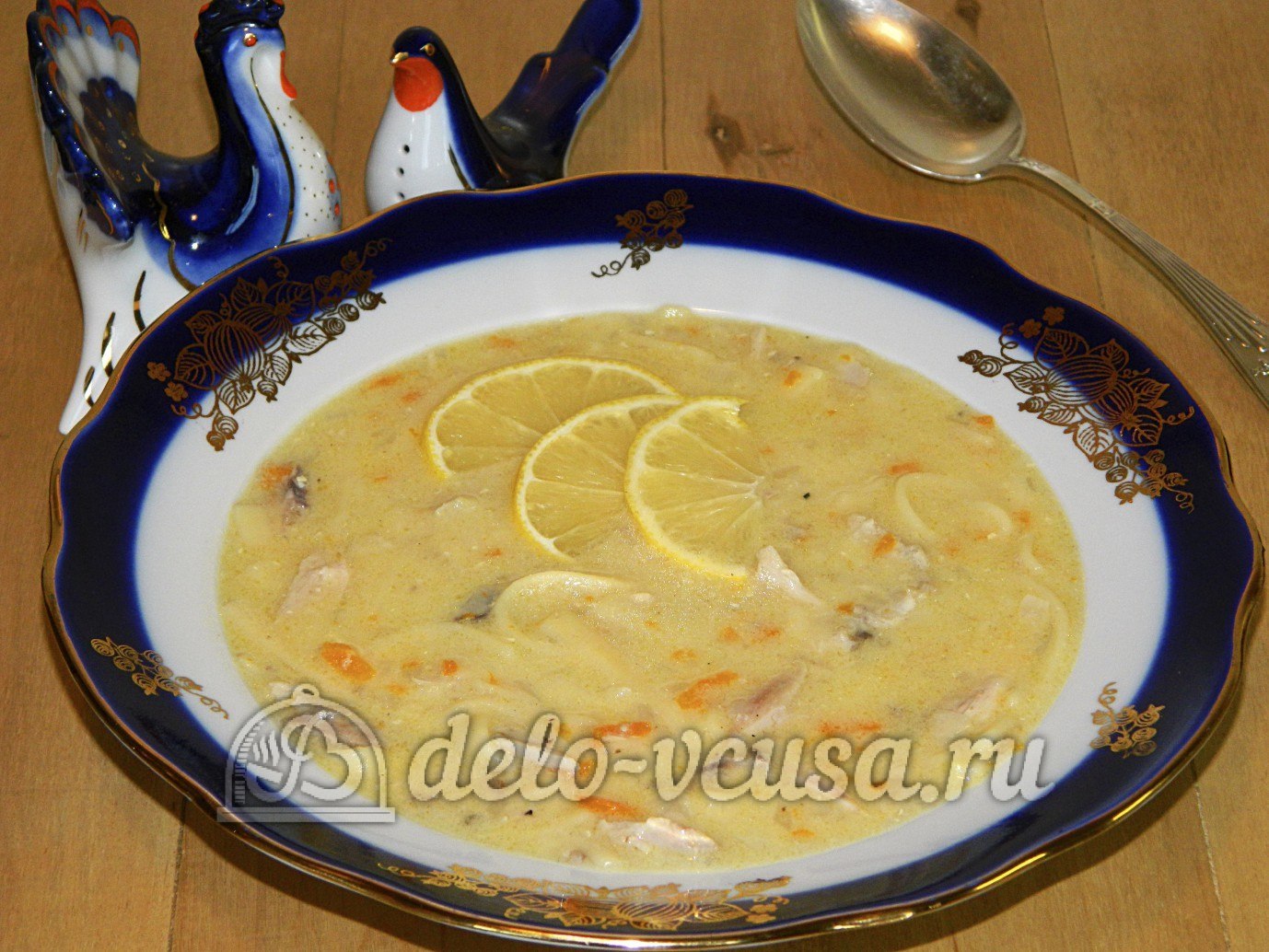Шаг 15 приготовления Куриный суп с лимоном