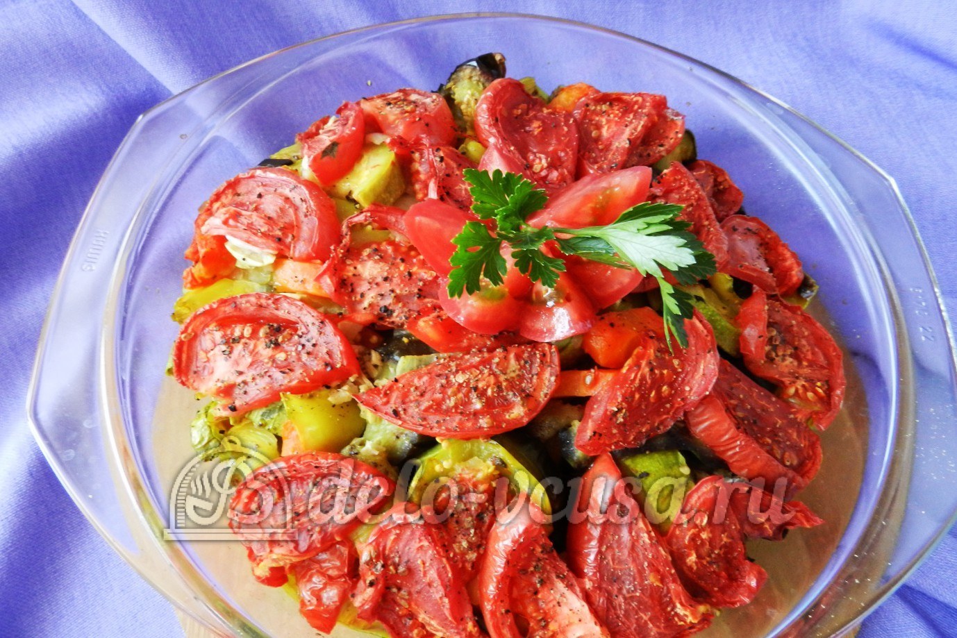 Шаг 17 приготовления Курица под овощами