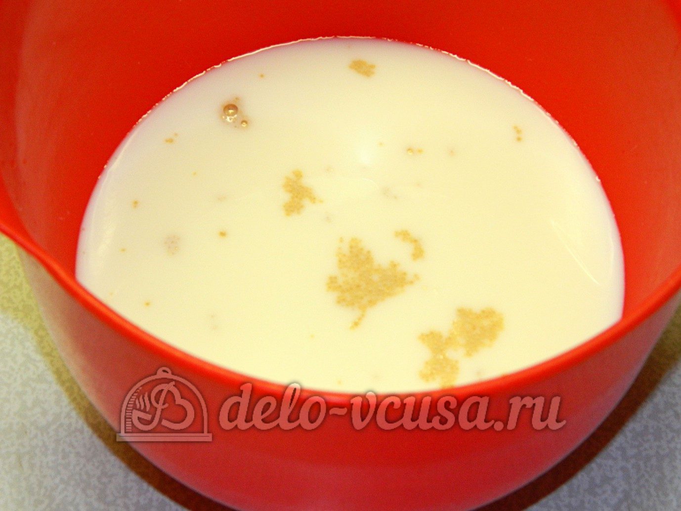Шаг 2 приготовления Ржаной хлеб с пшенной мукой