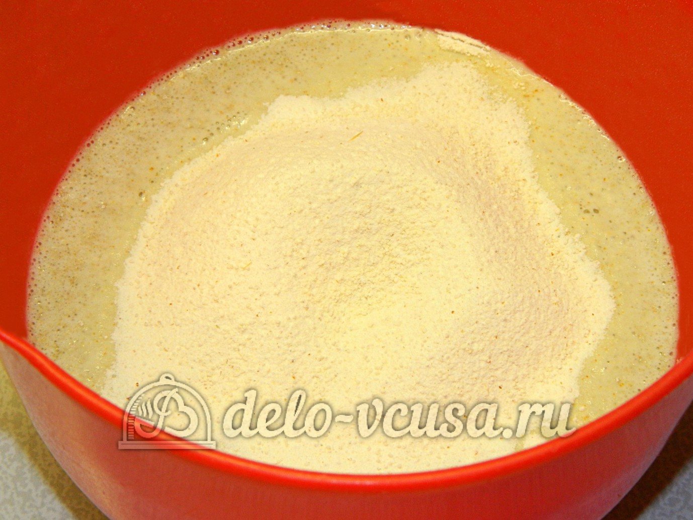 Шаг 5 приготовления Ржаной хлеб с пшенной мукой