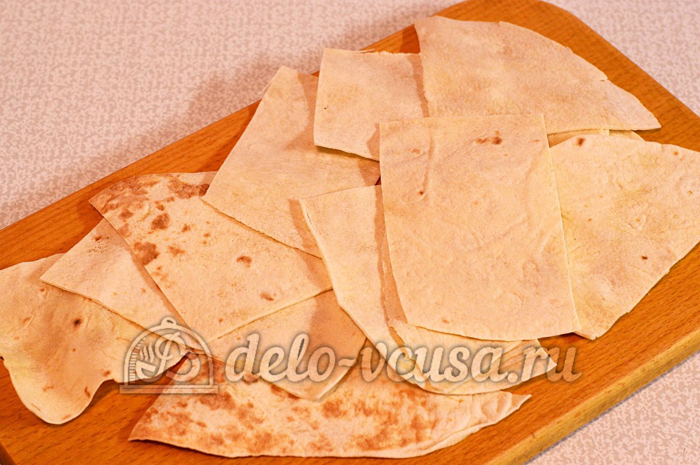 Шаг 7 приготовления Лаваш с сыром и луком