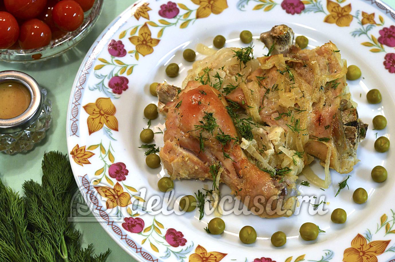 Шаг 10 приготовления Курица маринованная в кефире в духовке