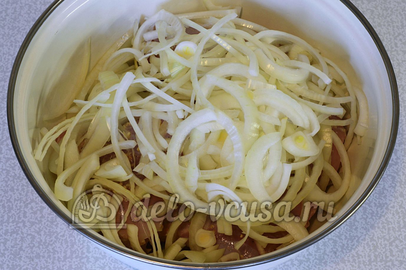 Шаг 6 приготовления Курица маринованная в кефире в духовке