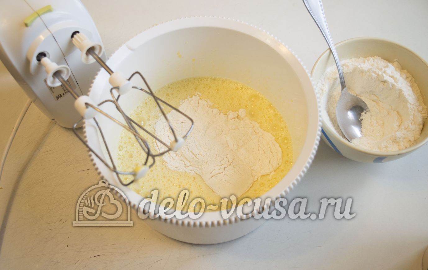 Шаг 2 приготовления Блины с нутеллой и бананом