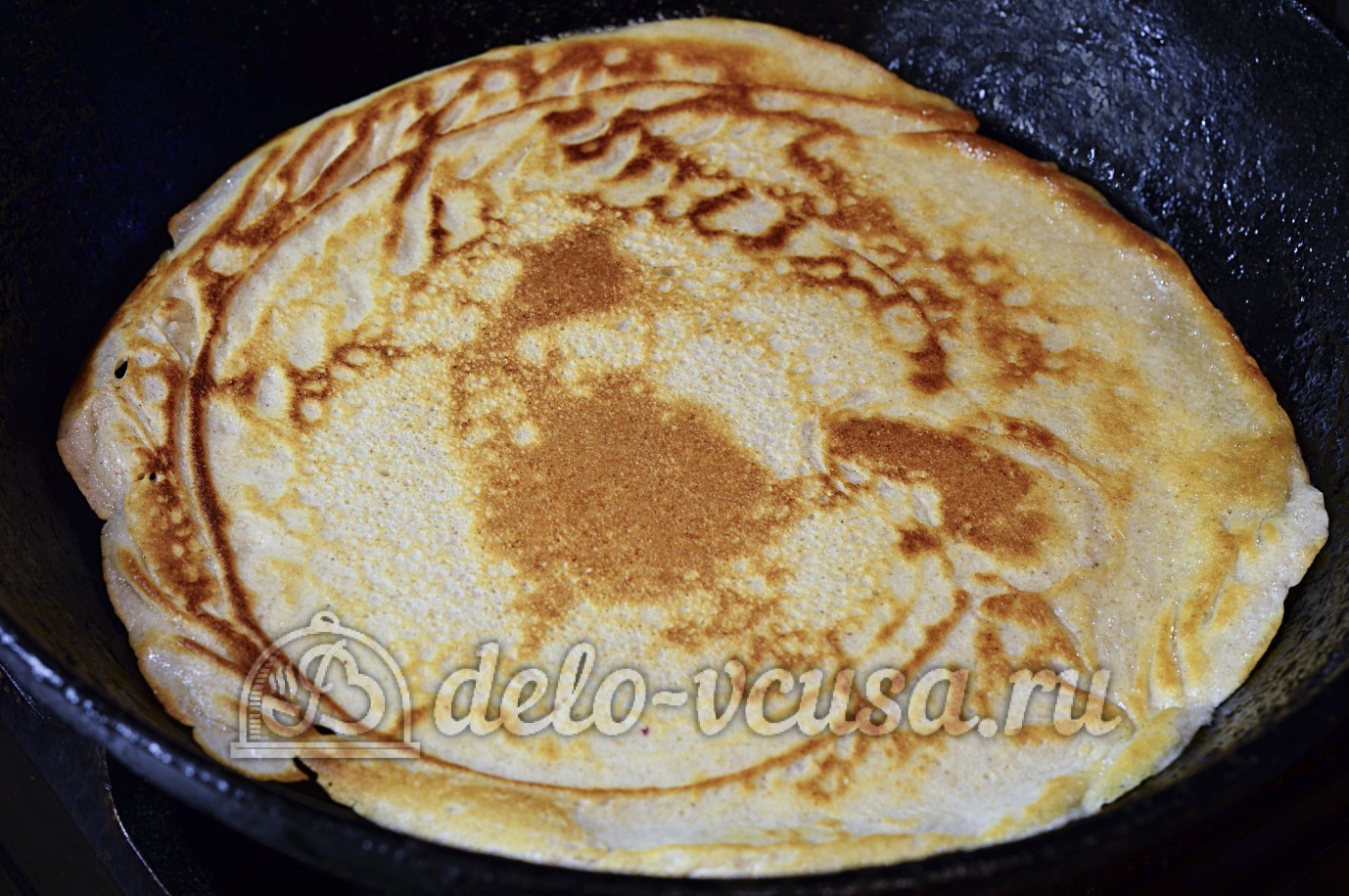 Шаг 9 приготовления Блины на белках
