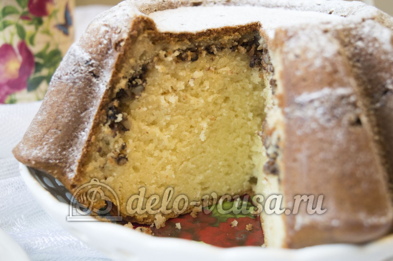 Шаг 10 приготовления Кекс с орехами