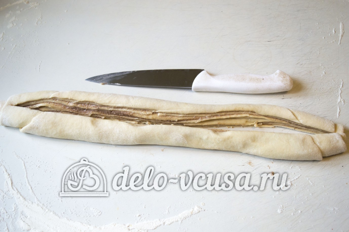 Шаг 11 приготовления Эстонская булочка с корицей