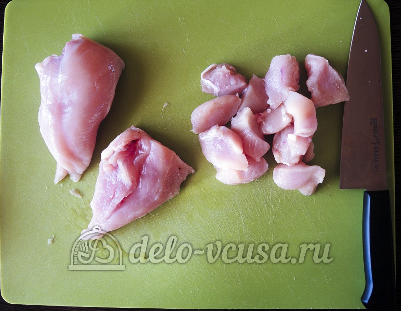 Шаг 1 приготовления Куриное филе Сюрприз
