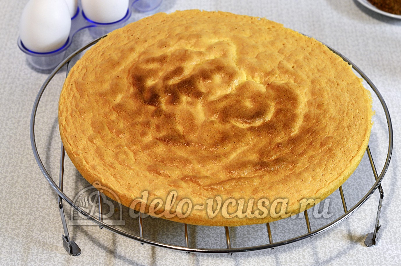 Шаг 6 приготовления Шахматный торт