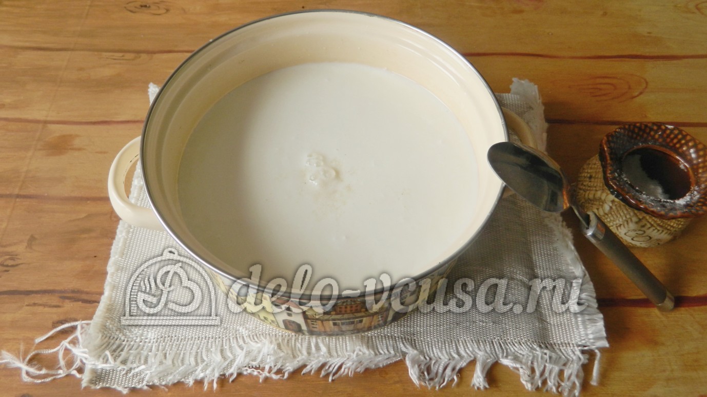 Шаг 2 приготовления Домашний сыр Фета