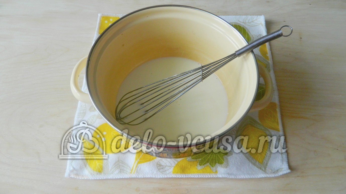 Шаг 2 приготовления Молочный кисель