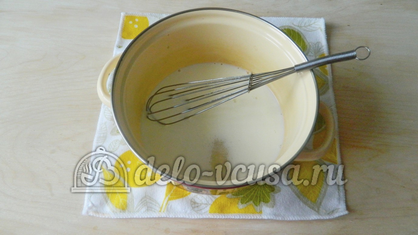 Шаг 3 приготовления Молочный кисель