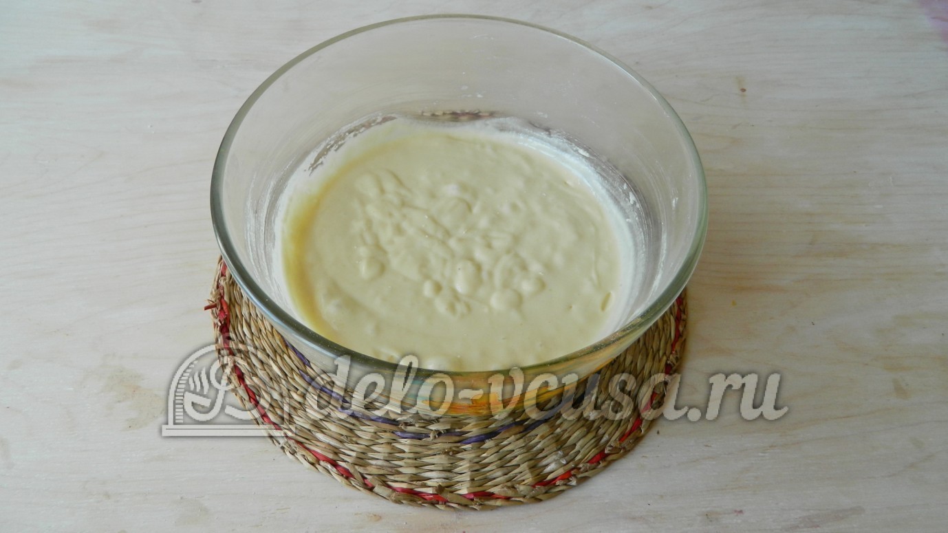 Шаг 2 приготовления Кокосовый пирог со сливками